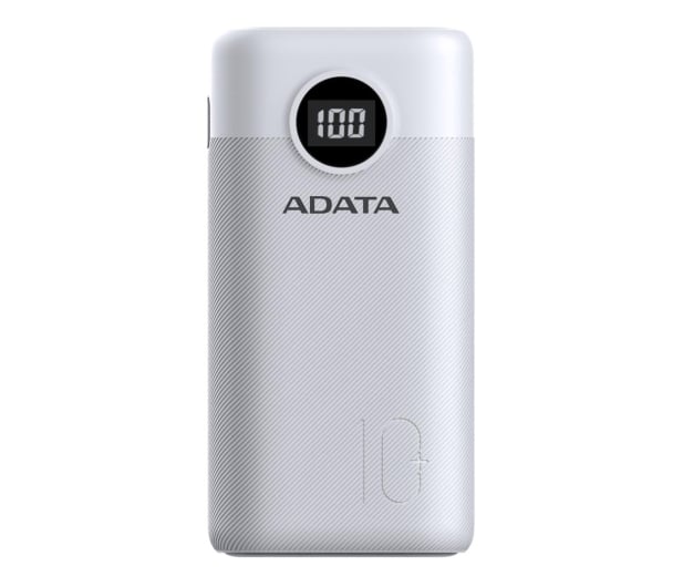 ADATA Power Bank P10000QCD 10000mAh biały - 1055691 - zdjęcie